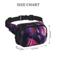 thumbnail image 4 of Zufioo Watercolor Painting White Horse Print Square Double Layer Waist Bag, Durable & Stylish Fanny Pack with Zippered Pockets and Adjustable Strap for Outdoor & Daily, 4 of 9