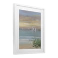 thumbnail image 2 of Stupell Industries Coastal Sailboats Beyond Sandy Shore White Framed Print Under Glass, 13 x 16, by Sally Swatland, 2 of 8