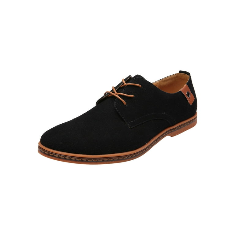 men's black suede dress shoes HolloShoe Black Suede Tassel Loafers main image 0