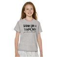 thumbnail image 5 of Shine Like Diamond Sparkle Unique Girls Kids T Shirt Tees Teen Brisco Brands L, 5 of 6