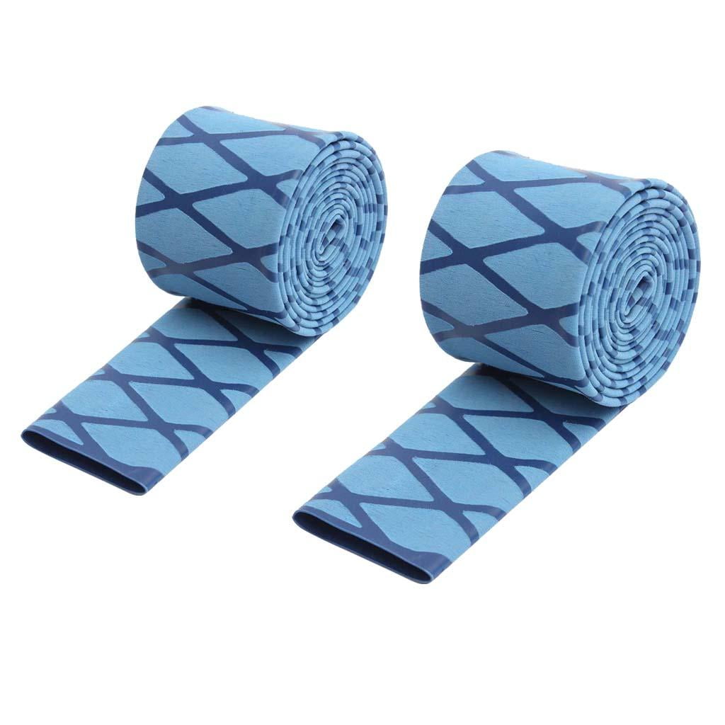 Aymzbd 2Pcs Non Slip Textured X-Tube Heat Shrink Tubing Fishing Rod Grips 28mm 35mm
