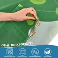 thumbnail image 3 of Dreamtimes St. Patrick's Day Clover Windows Valance Curtains, 54x18in Double Layer Short Blackout Window Topper Treatment for Bathroom,Kitchen,Living Room,Cafe Decor,1 Panel, 3 of 6