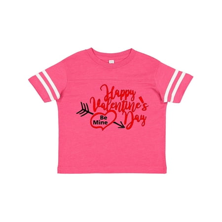 

Inktastic Happy Valentine s Day Be Mine with Heart and Arrow Gift Toddler Boy or Toddler Girl T-Shirt