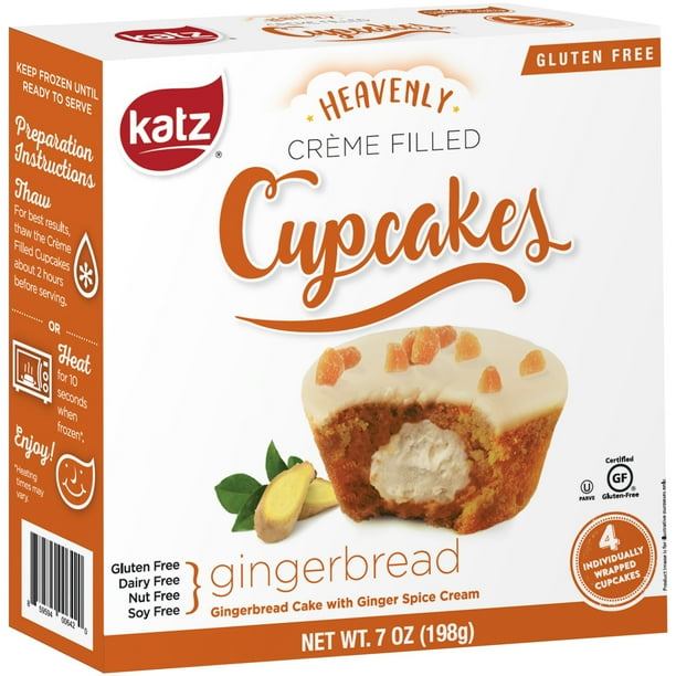 Katz Gluten Free Creme Filled Cupcakes Gingerbread Gluten Free