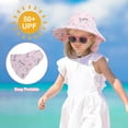 thumbnail image 5 of 2 Pack Toddler Baby Sun Hat Kids UPF 50+ UV Protection Summer Hats for Boys Girls Adjustable Beach Hats with Bucket Wide Brim Age 1-6 Years, 5 of 7