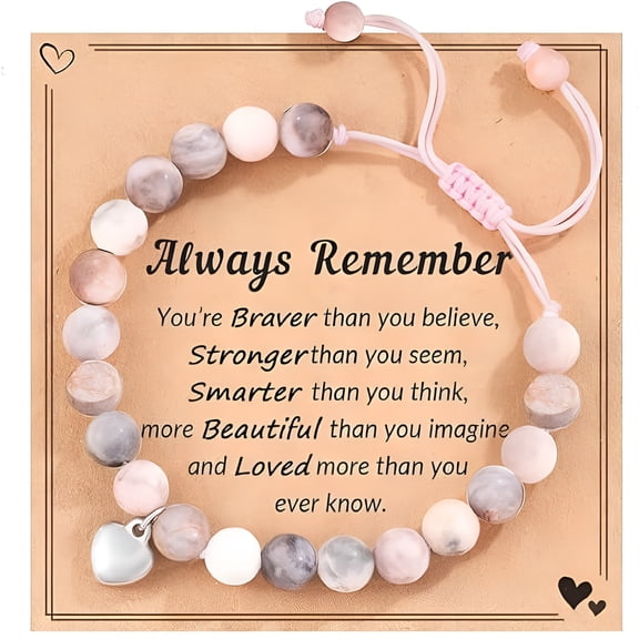 DESIGNICE Teen Girl Gifts Natural Stone Bracelets Trendy Stuff Inspirational Teen Girl Gifts Ideas Cute Bracelets