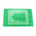 thumbnail image 3 of serony Muslim Prayer Rug Polyester Portable Braided Mats Simply Print Light Green, 3 of 5