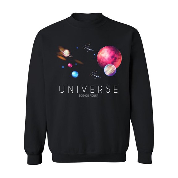 Universe Science Power. Sweatshirt Men -Image by Shutterstock, Male Small