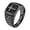 Black, variant on Men's Stainless Steel Vintage Christian Religion Cross with White Gemstone Crack Knight Pinky Ring Eternity Wedding Band Silver Size 8