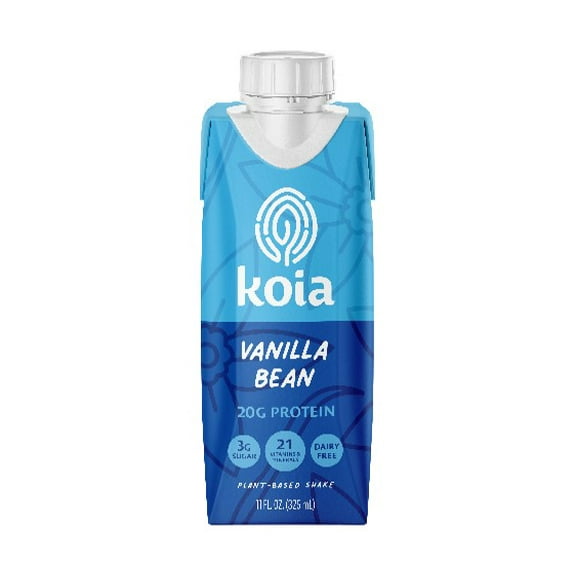 Koia Vanilla Bean Protein Nutrition Shake, 11oz Ready to Drink