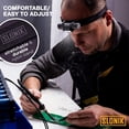 thumbnail image 6 of SLONIK Rechargeable Headlamp for Adults - 1000 Lumens Super Bright 60 ft Beam LED Flashlight - Lightweight, Heavy-Duty, IPX8 Waterproof Hard Hat Light - Camping Gear, Running Headlight, COLOR, 6 of 7