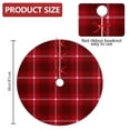 thumbnail image 2 of 36 Inch Christmas Tree Skirt – Velvet Plush Tree Mat, Soft Thickened Polyester with Red Ties, Single-Sided Printing, Available in 30in/36in/48in, Perfect for Holiday Xmas Tree Decoration, 2 of 7