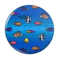 thumbnail image 1 of Pixel Tropical Ocean Fish Pattern Pinback Button Pin, 1 of 4