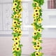 thumbnail image 2 of Corona de girasol artificial liwang 4pcs de flores artificiales, 2 of 5