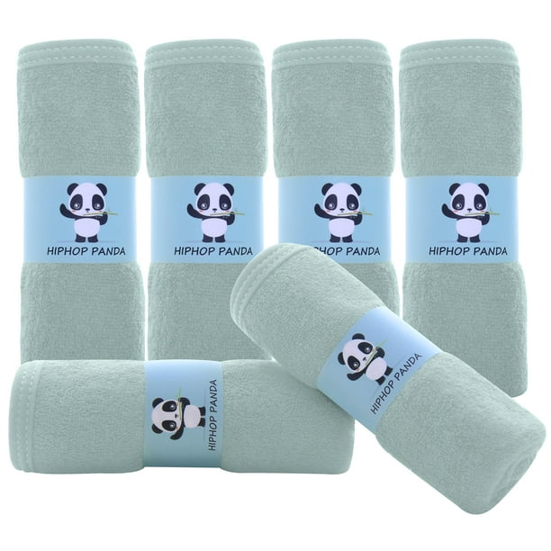 Toallitas HIPHOP PANDA Baby Rayon hechas de bambú, paquete de 6