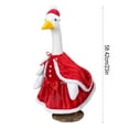thumbnail image 5 of Dserhfy Christmas Mrs. Claus Goose Outfit for 23" High Cement/Plastic Goose Statue Red Velvet Dress Clothes with Cloak for Outdoor Garden Yard Lawn Patio Decor, 5 of 7