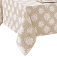 thumbnail image 2 of Elrene Home Fashions Falling Leaves Jacquard Tablecloth, Taupe, 60" x 120" Rectangle, 2 of 3