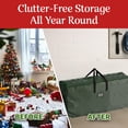 thumbnail image 3 of Elf Stor Premium Árbol de Navidad bolsa de día festivo para árboles artificiales 7.5 – 9 pies de altura, Extragrande, Verde, XL, 1, 3 of 6