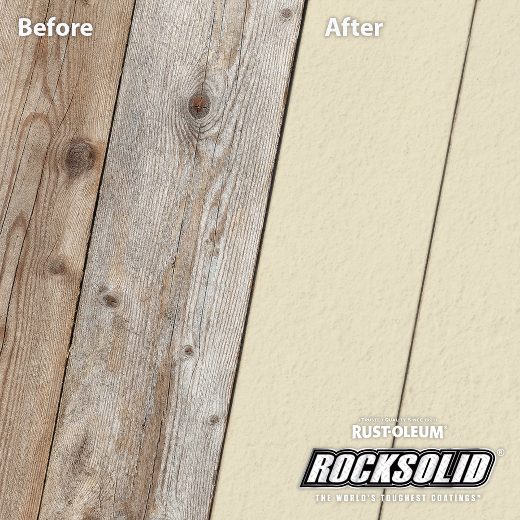 Sailcloth, Rust-Oleum RockSolid 6X Exterior Wood Deck Coat-319660T, Gallon
