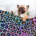 thumbnail image 3 of Naloa Rainbow Animal Skin Dog Blanket, 3 Sizes Cat Blanket for Indoor Cats Large Medium Small Dog Gifts-Medium, 3 of 8