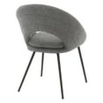 thumbnail image 4 of Millie Accent /Dinning Chair in Charcoal Fabric and Black Legs, 4 of 7