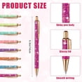 thumbnail image 2 of 16 Pcs Glitter Pens and Notebooks Glitter Pocket Notepad Mini Notebooks for Fancy Pens for Women Colorful Ballpoint Spiral Notepads for Back to Gifts(Classic Color), 2 of 5