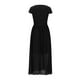 thumbnail image 5 of Puntoco Vestido De Manga Corta Con Cuello En V, Vestido De Noche Con Cintura De Color Liso De Verano Para Mujer Negro L, 5 of 6