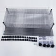 thumbnail image 4 of Ktaxon Commercial 5 Tier Storage Rack, Adjustable Rolling Metal Garage Shelving Chrome, 35''W x 14''D x 65''H, Capacity for 800lbs, 4 of 10