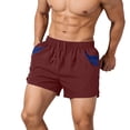 thumbnail image 6 of Bovxnpu Mens Casual Shorts Beach Running Sports Shorts, Men's Solid 3 Inch Athletic Shorts With Elastic Waist For Gym Beach Fitness Shorts, 6 of 9