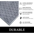 thumbnail image 3 of A1HC Indoor Outdoor Entrance Doormat - Durable Welcome Mat for Front and Back Doors, Non-Slip, Easy Clean, 24x36 inches, Dark Grey, 3 of 8