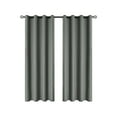 thumbnail image 2 of Blackout Curtains with Grommets | Polyester Pongee Thermal Insulated & Noise Reducing Window Panels | Modern Perforated Style for Bedroom & Living Room | 78.74x39.37 Inches, 1 Panel, 2 of 6