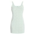 thumbnail image 5 of No Boundaries Sleep Pointelle Knit Slip Dress, Women’s XXS-3X, 5 of 5