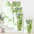 thumbnail image 4 of Designart ' Detail of Dark Green Bamboo and Leaves II ' Traditional Canvas Wall Art Print, 4 of 4