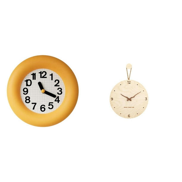 Reloj de pared,Reloj de pared redondo moderno y silencioso para dormitorio,Reloj de pared,Reloj de pared decorativo para sala de estar,silencioso,Reloj de pared de madera,decoración moderna