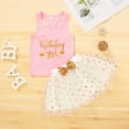 thumbnail image 2 of Younger Tree Toddler Girl Birthday Dress Outfits Sleeveless Princess Party Tutu Skirt Summer Clothes Set for 4-5 Years, 2 of 7