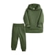 thumbnail image 1 of Gibobby Conjunto de pants para Niños otoño invierno cálido grueso sólido algodón manga larga Tops Sudadera con capucha pantalones sudadera conjunto ropa(Verde, 2-3 Años), 1 of 3