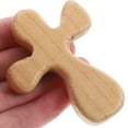 thumbnail image 2 of KAKOWELY 6Pcs Wooden Cross Ornaments 2.6X1.9X0.5In for Praying and Meditating Home Decor, 2 of 8