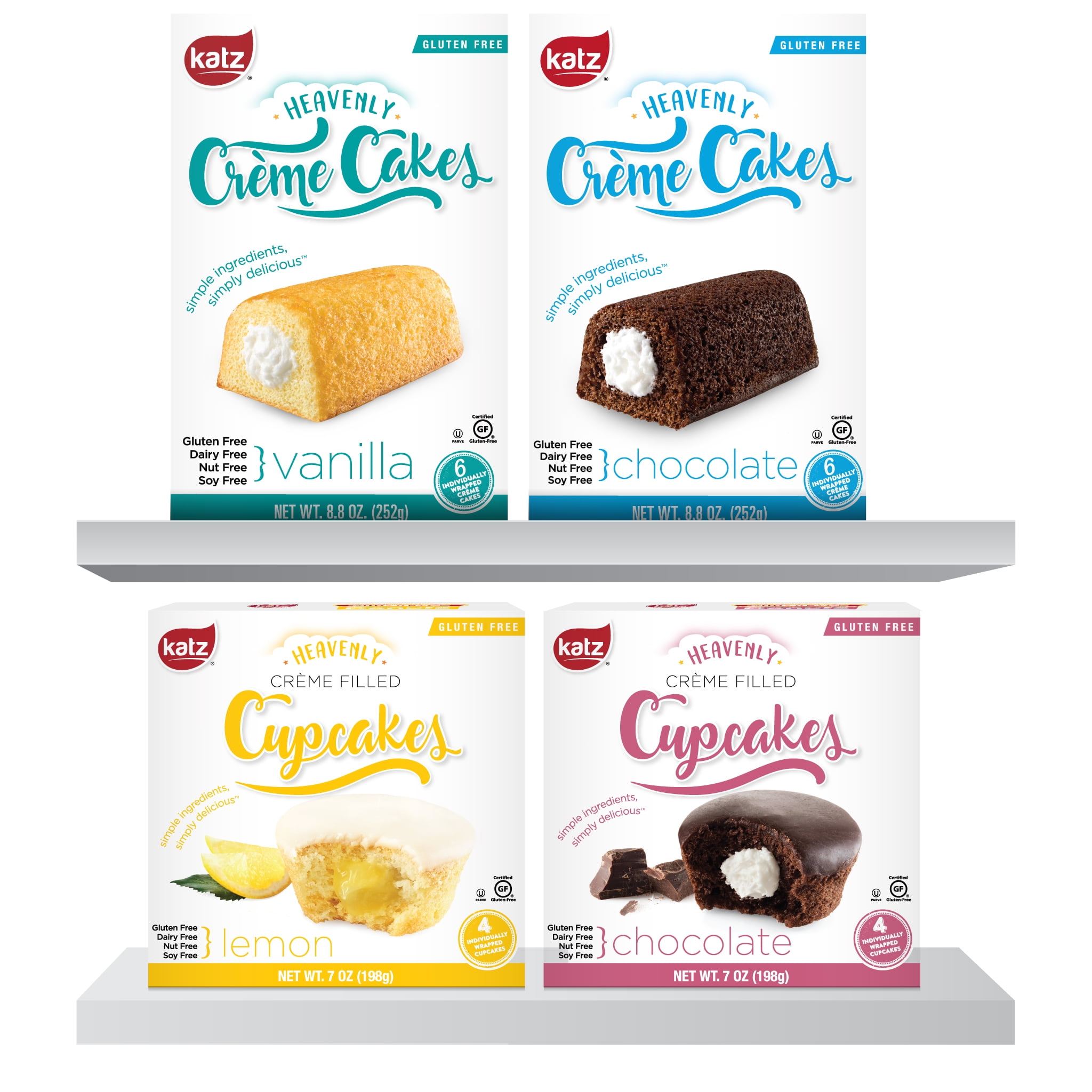 Katz Gluten Free Crème Cakes Gluten Free, Dairy Free, Nut Free, Soy
