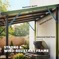 thumbnail image 5 of Grill Gazebo Lean-to Hardtop BBQ Shelter with Polycarbonate Roof for Backyard Patio, 5 of 9
