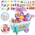 thumbnail image 3 of Juguete de Simulación CUTICAT Juguete de rol para niños Carrito de Helados Heladería Multicolor Plástico, 3 of 8