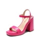 thumbnail image 1 of DREAM PAIRS Sandalias con Tacón Grueso y Plataforma Rosa 11 cm, 1 of 5