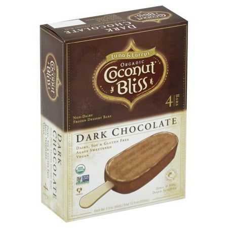 Luna & Larrys Coconut Bliss Coconut Bar - Dark Chocolate