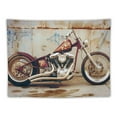 thumbnail image 5 of Orinice Vintage Motorcycle Wall Decor Chopper Buck Lovell Biker Art Print 60x50inch, 5 of 6