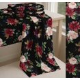 thumbnail image 6 of Soimoi Black Cotton Poplin Fabric Leaves & Peony Floral Printed Fabric 1 Yard 56 Inch Wide, 6 of 7