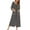 Black, variant on Women's Elbow-Length Sleeve Housecoat Loose Zipper Front Nightgowns Plaid Full Length Robes Loungewear with Pockets S-XXL