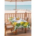 thumbnail image 2 of Outdoor Tablecloth with Umbrella Hole for Patio/Picnic/Party/Camping, Summer Lemons Waterproof Table Cloth Rectangle Table Cover Washable, Fruits White Flowers Farmhouse Country (52"x 70"), 2 of 8