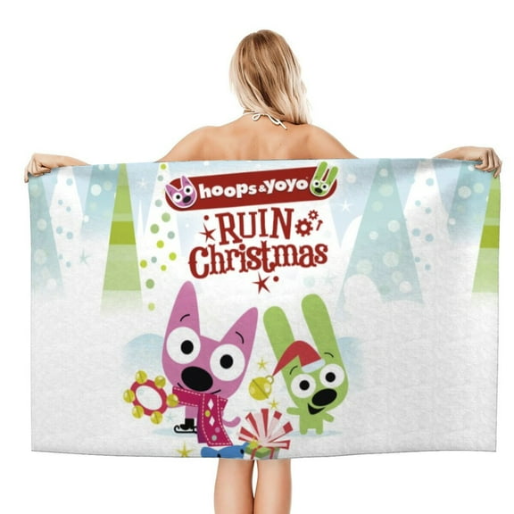 Hoops And Yoyo Gifts Beach Towel for Women Girl Birthday Inspired Fan Bath Outdoor Music Lover