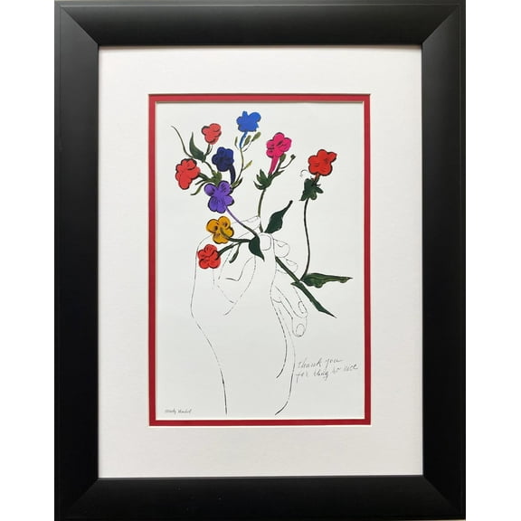 Andy Warhol "A Gold Book" 1998 CUSTOM FRAMED Pop Art Litho Generic