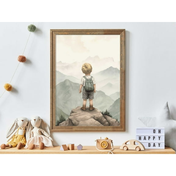 Adventure Toddler Decor, Rustic Nursery Decor, Explore & Dream Big, Perfect For Boys Bedroom Or Playroom, Toddler Room Decor, Art Wall Art, Modern Wall Decor, 8x12 UNFRAMED