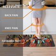 thumbnail image 4 of Spice Cooking Kitchen Rugs Set of 2 Anti-fatigue 0.4 Inches Thick Spices Colorful Kitchen Floor Comfort Mats Standing Waterproof Non Slip Mat for Kitchen Sink (17.3" x 28" + 17.3" x 47") Inch, 4 of 6